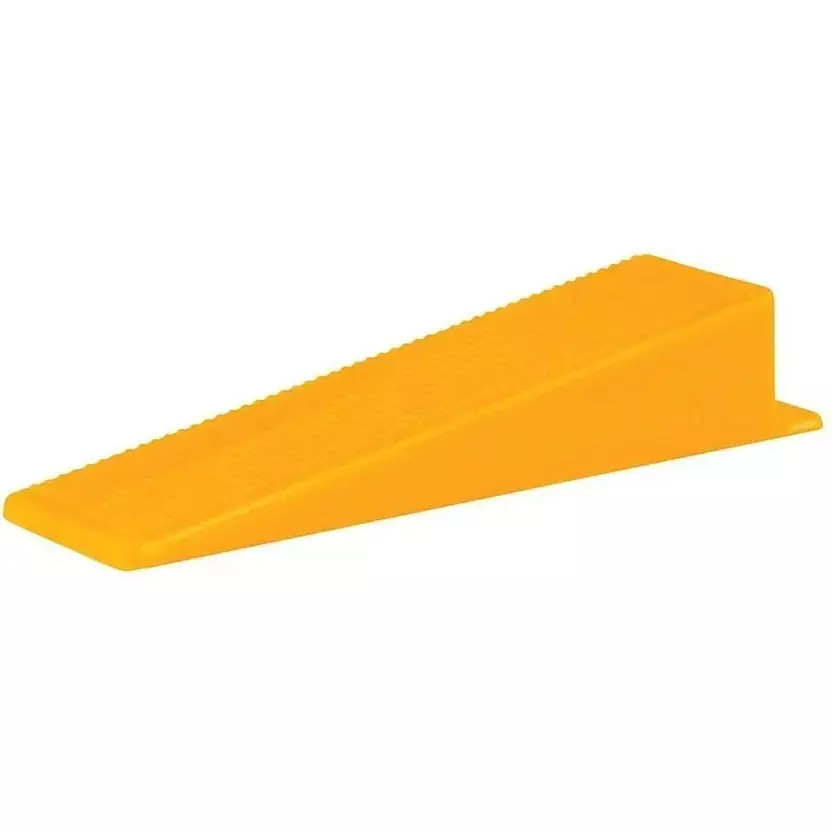 Fairmate Tile Leveling System Wedges Non Magnetic Plastic 9 cm Length Yellow for Home & Professional Use, (Pack of 100 Pcs)