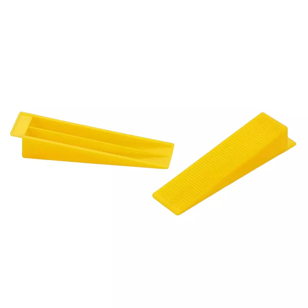 GETANYWAY 100 Pcs Tile leveling Spacer Clips With 50 Pcs Wedge 3 mm (0.11 inch) Line Level Non Magnetic PVC