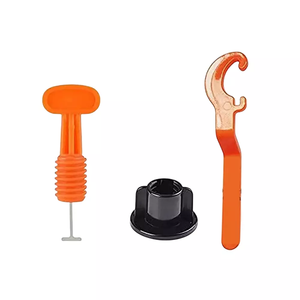 TileMaster 50 Pcs Tile Leveling System Kit with Special Wrench Non-Magnetic Durable Plastic Multicolor 10 cm Length, TM-78