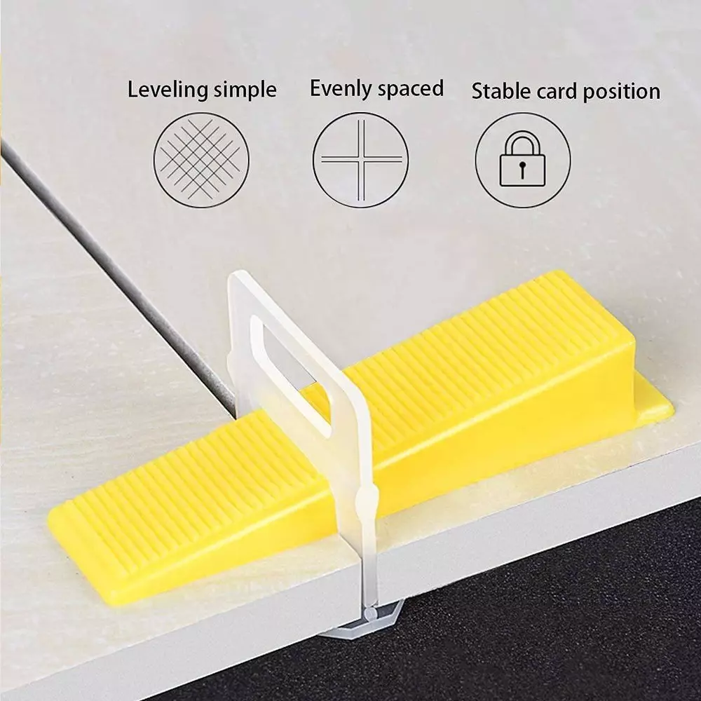 Flamingo Tiles Leveling Wedges Yellow 9 cm (Pack of 100 Pcs)