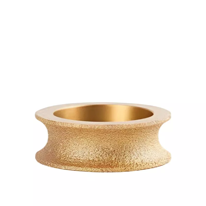 FLAMINGO ENTERPRISE Brazing Granite Molding Wheel with Lever Tool 20 mm Dia. 20 mm Bore Size Iron Gold, FM-480