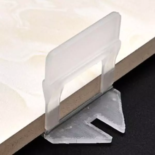 GETANYWAY Tile Levelling Spacer Clips 4 mm (0.15 inch) Post Level Non Magnetic PVC (Pack of 150)