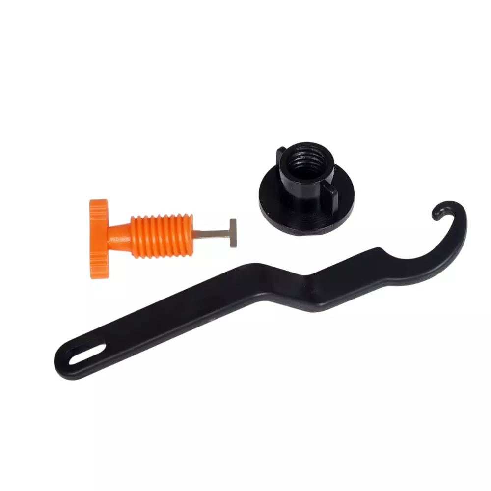 FLAMINGO ENTERPRISE 50 Pcs Tile Leveling System & Leveler Needle Line with Level Tool 1.5 mm Non-Magnetic Orange & Black 9 cm Length, FM-258