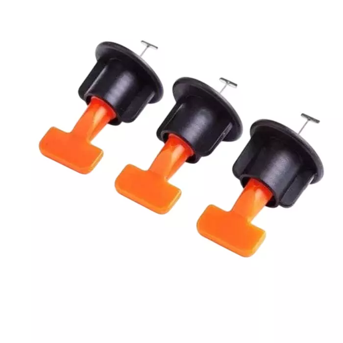 FLAMINGO ENTERPRISE 50 Pcs Tile Leveling System Kit with Special Wrench 1.5 mm Non-Magnetic Multicolor 7.5 cm Length, FM-263