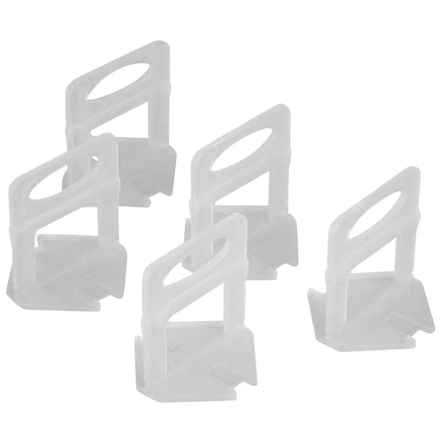 TileMaster Tile Levelling Spacer Clips Post Level Non-Magnetic Durable Plastic White 3 mm Clip Size & 20 cm Length, TM-134 (Pack of 100 Pcs)