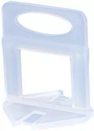 OLLSET Tiles Leveling Clips 40 mm (4 cm) Length Plastic 2 mm Thickness White (Pack of 100)