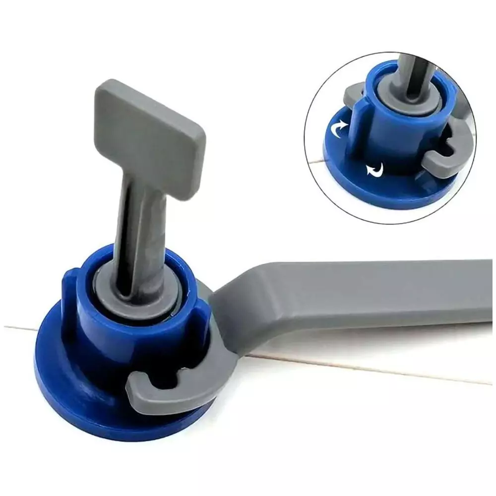 FLAMINGO ENTERPRISE Tile Leveling System Clips & Line Level 5 cm Length Non-Magnetic Blue (Pack of 100 Pcs)