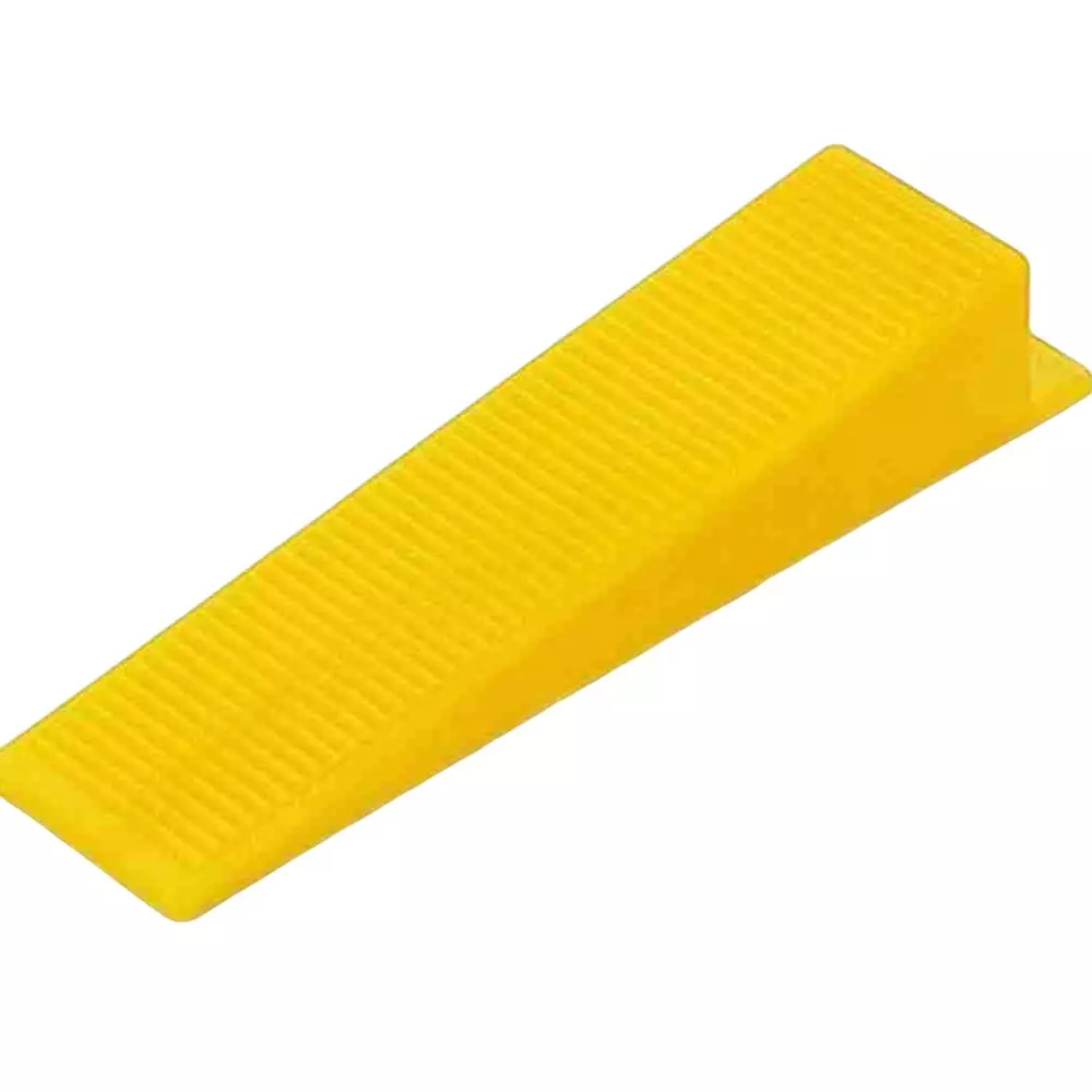 DISHATOOLS Tile Leveling System Kit 100 Wedges & 100 Clips Yellow & White Plastic for Home & Professional Use