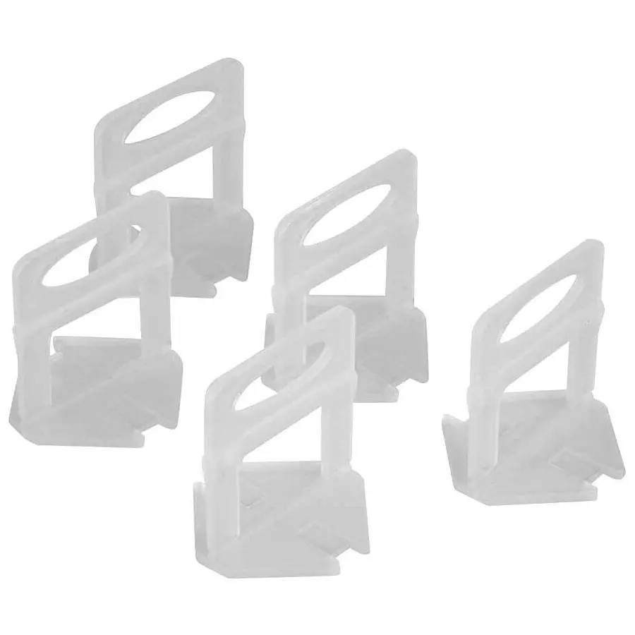 TileMaster Tile Levelling Spacer Clips Post Level Non-Magnetic Durable Plastic White 3 mm Clip Size & 5 cm Length, TM-135 (Pack of 200 Pcs)