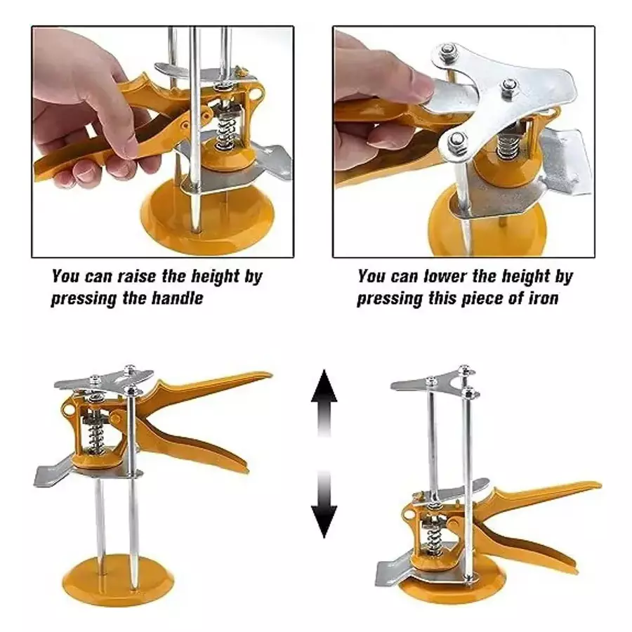 Helmik 10 cm Tile Lifting Height Adjuster Positioner Leveler Manual (Pack of 2)