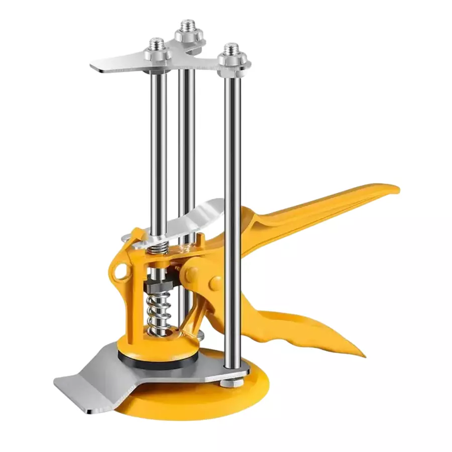 GENERIC Tile Lifter Mason's Level Yellow & Silver 15 cm Length Aluminium for Home & Professional Use