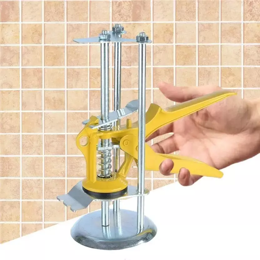 GENERIC Tile Lifter Mason's Level Yellow & Silver 15 cm Length Aluminium for Home & Professional Use