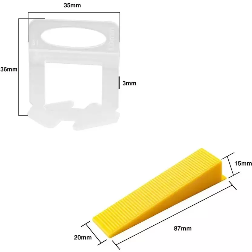 Facile Tile Leveling System Kit Mason Level Non Magnetic 300 Pcs Spacer 100 Pcs Wedges 1 Pc Plier for Industrial Use
