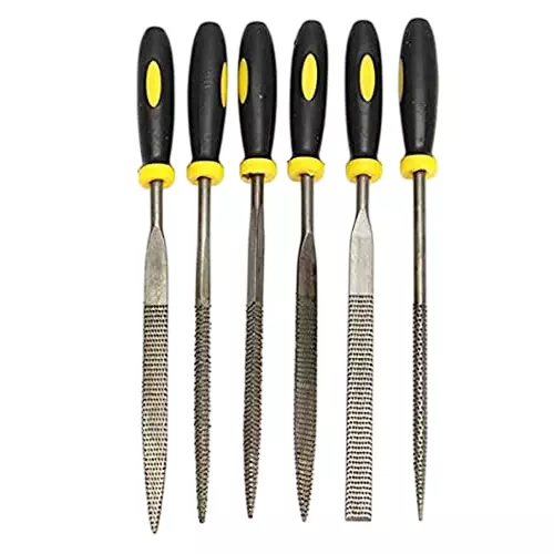 Generic Steel File Diamond Needle File Assorted Rasp Repair Tool (Pack of 6 Pcs)