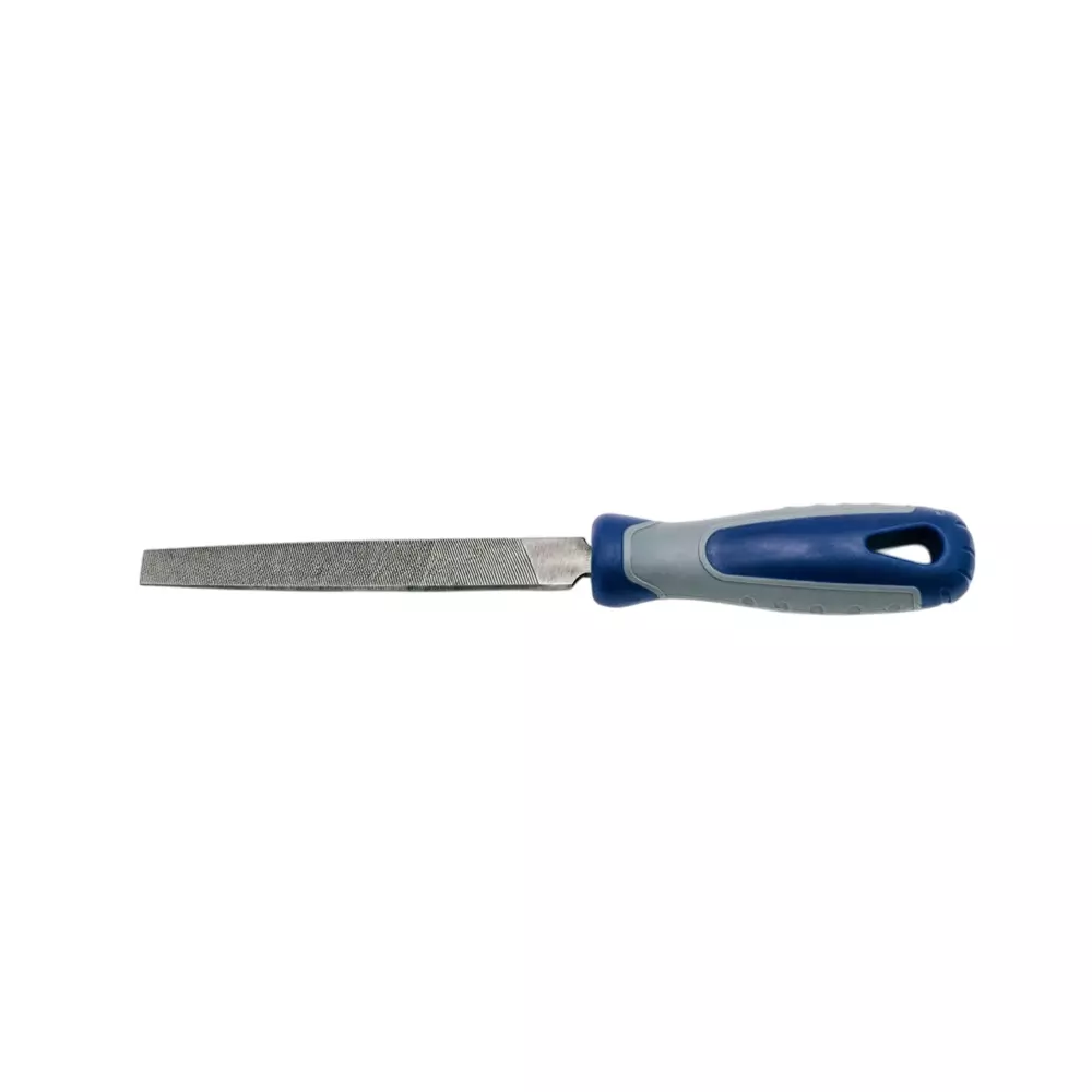 Blue-Point 12 inch (305 mm) 2nd Cut Flat File with Tough, Durable HSS Bi-Material Handle, BLFFS12