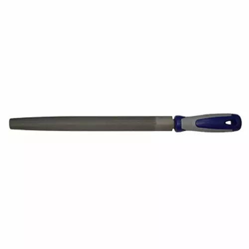 Blue-Point 10 inch (254 mm) 2nd Cut Half Round File with Tough, Durable HSS Bi-Material Handle, BLFHS10