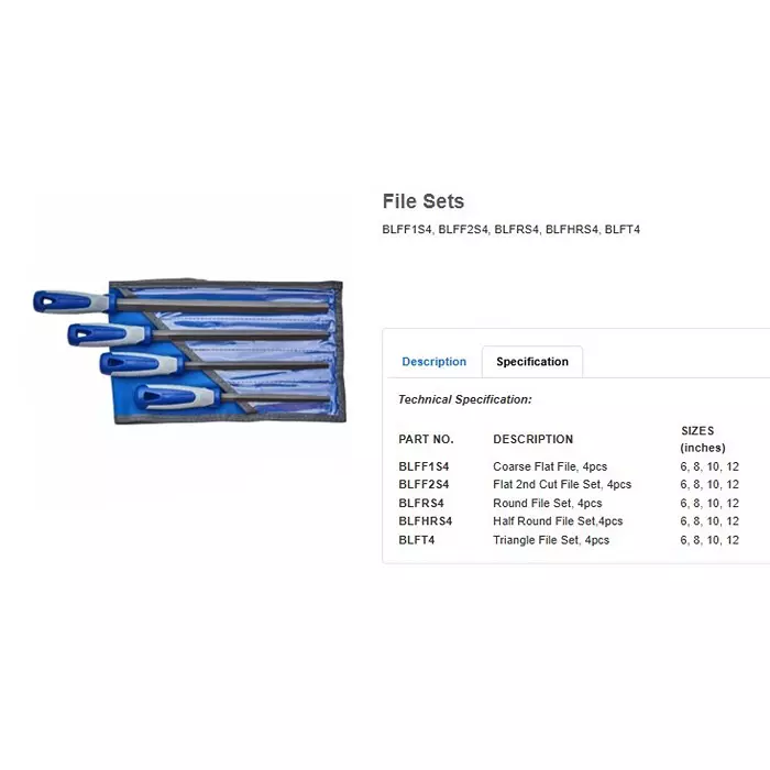 blue-point-4-pcs-1st-cut-coarse-flat-file-set-with-tough-durable-hss-bi-material-handle-blff1s4
