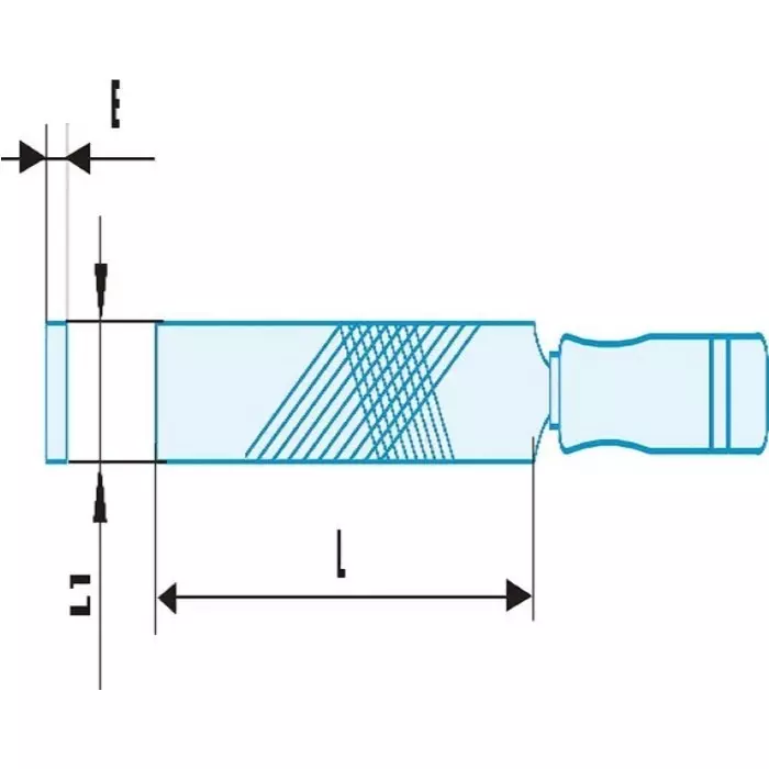 Facom 250mm, Second Cut, Flat Engineers File With Soft-Grip Handle, PAM.MD250SR
