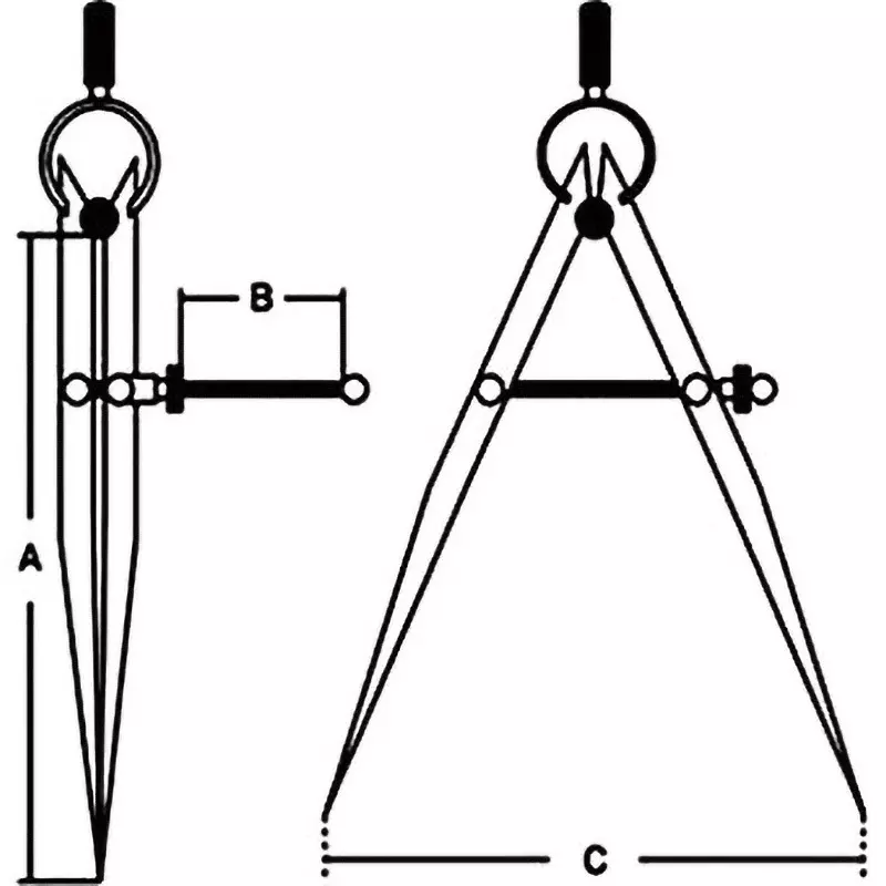 monotaro-compass-with-spring-m150