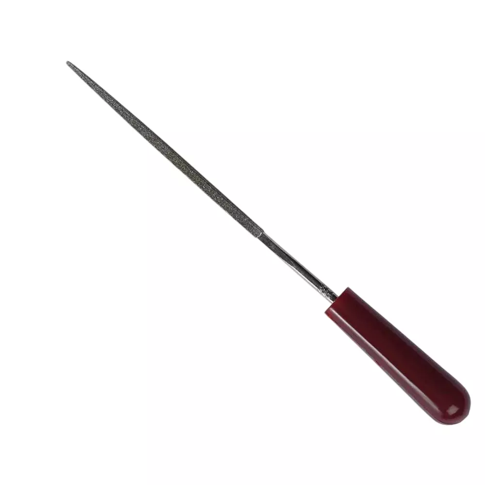 JK Super Drive Three Square Diamond Coated File 140 mm Size 2 Cut, SD24TSDB