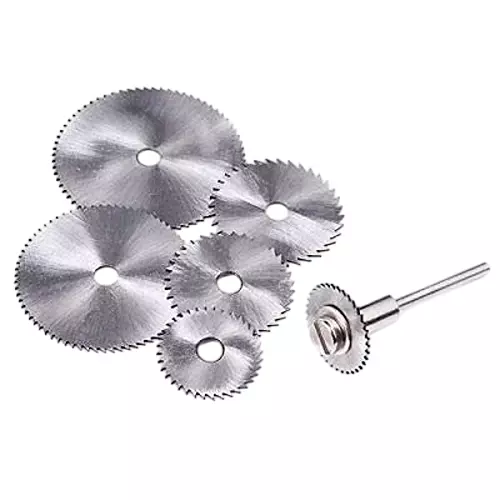 DY TOOLS Mini Circular Saw Disc High Speed Steel 3.2 mm Shank Size (Pack of 6)