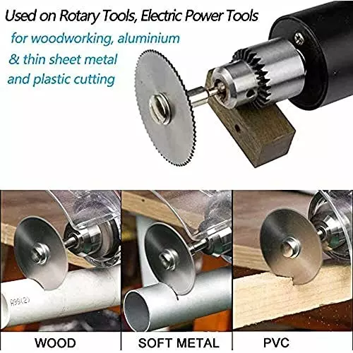 DY TOOLS Mini Circular Saw Disc High Speed Steel 3.2 mm Shank Size (Pack of 6)