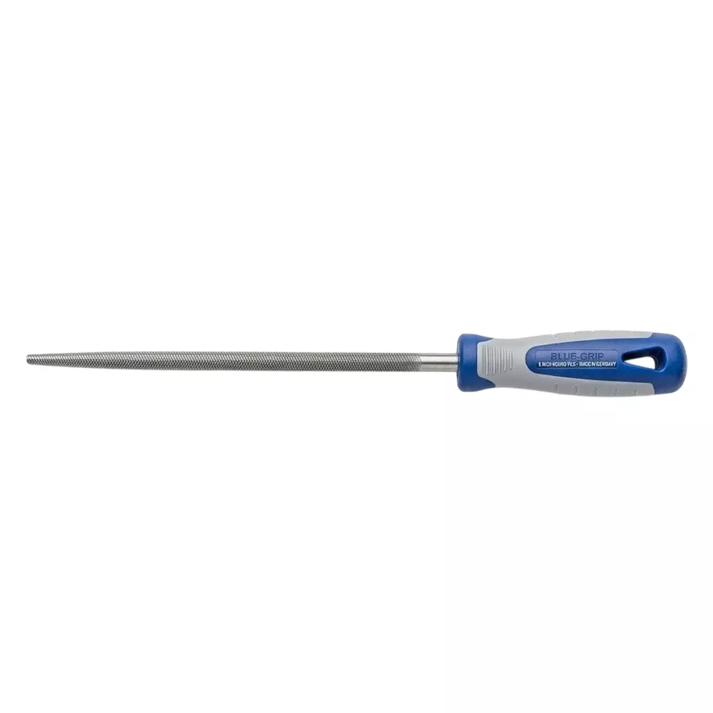 Blue-Point 10 inch (254 mm) Round 2nd Cut File Tough, Durable HSS Bi-Material Handle and Alloy Steel Body, BLFRS10