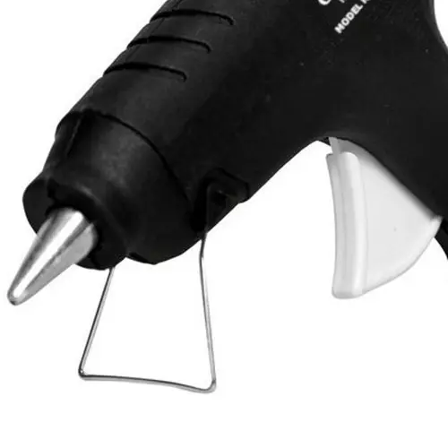CRAFTYGUN 40 W Trigger Feed Hot Glue Gun Black with 7 Stick, FD-40 W