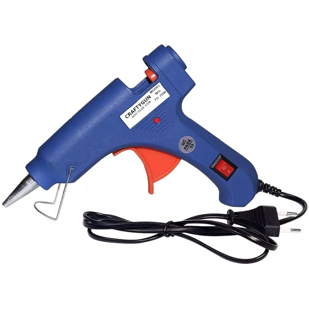 CRAFTYGUN 20 W Mini Glue Gun Blue 7 mm Stick Diameter, SH_BBLLUUEEMINI-0-STKKS