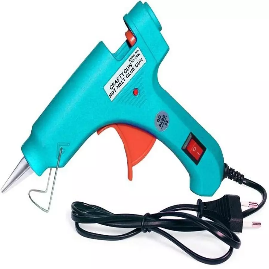 CRAFTYGUN 20 W Standard Temperature Mini Glue Guns Turquoise 7 mm Stick Diameter, TURQISS--MINI-0-STKKS-20WT