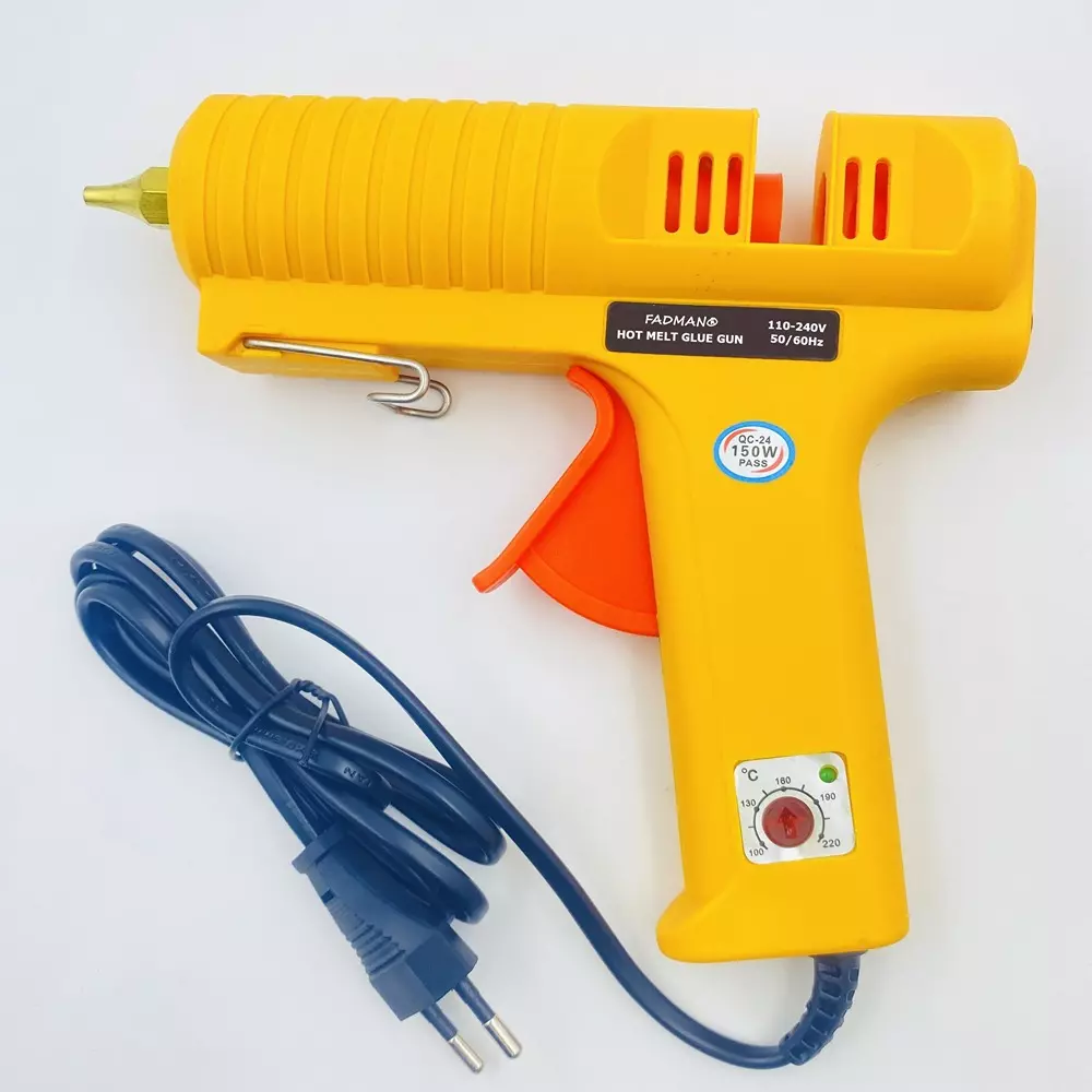 fadman-150-w-glue-gun-with-20-stick-high-temperature-yellow-11-mm-stick-dia-fadman-yellow-150-watt-20-sticks