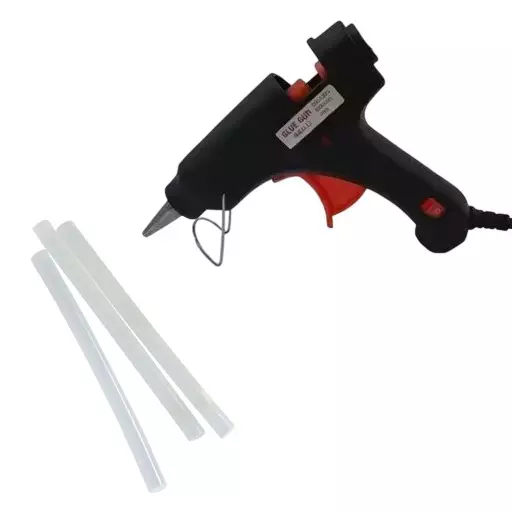 Atrocitus Glue Gun With 3 Glue Stick 20 W Operating Power for Home & Office Use, (Pack of 10 Pcs)