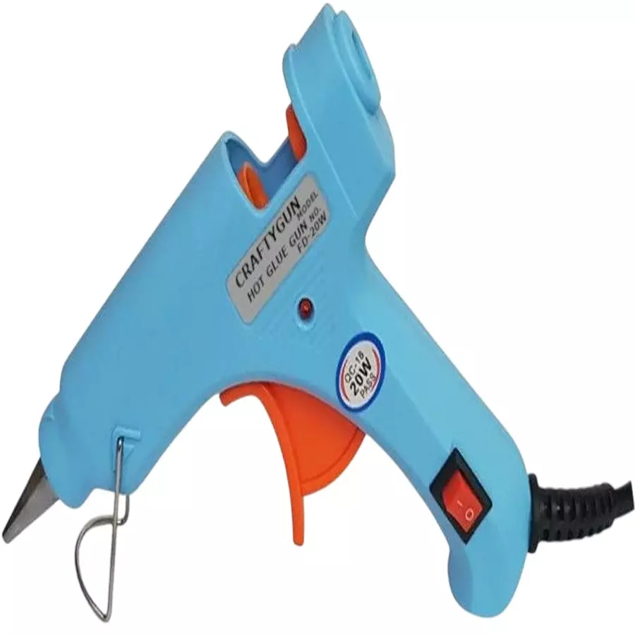 CRAFTYGUN 20 W Standard Temperature Mini Glue Guns Sky Blue 7 mm Stick Diameter, SSKYBLU--MINI-0-STKKS-20WT