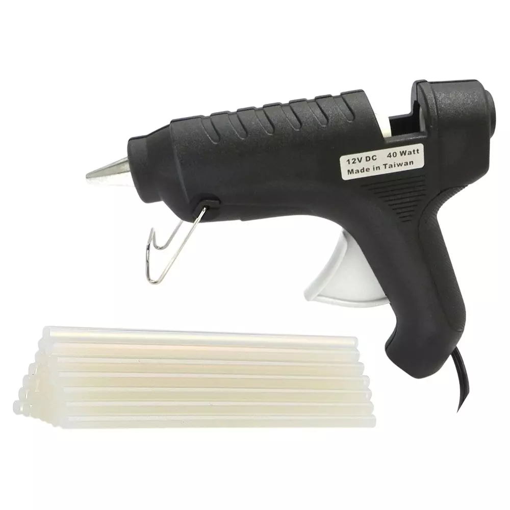 Fadman 40 W Hot Melt Glue Gun with 30 Sticks Standard Temperature Black 11 mm Stick Dia., 30STICKS-BLKKITXEK40WATSGE