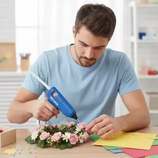 hengliang-glue-gun-3-free-glue-stick-40-w-operating-power-red-for-home-office-use-pack-of-5-pcs