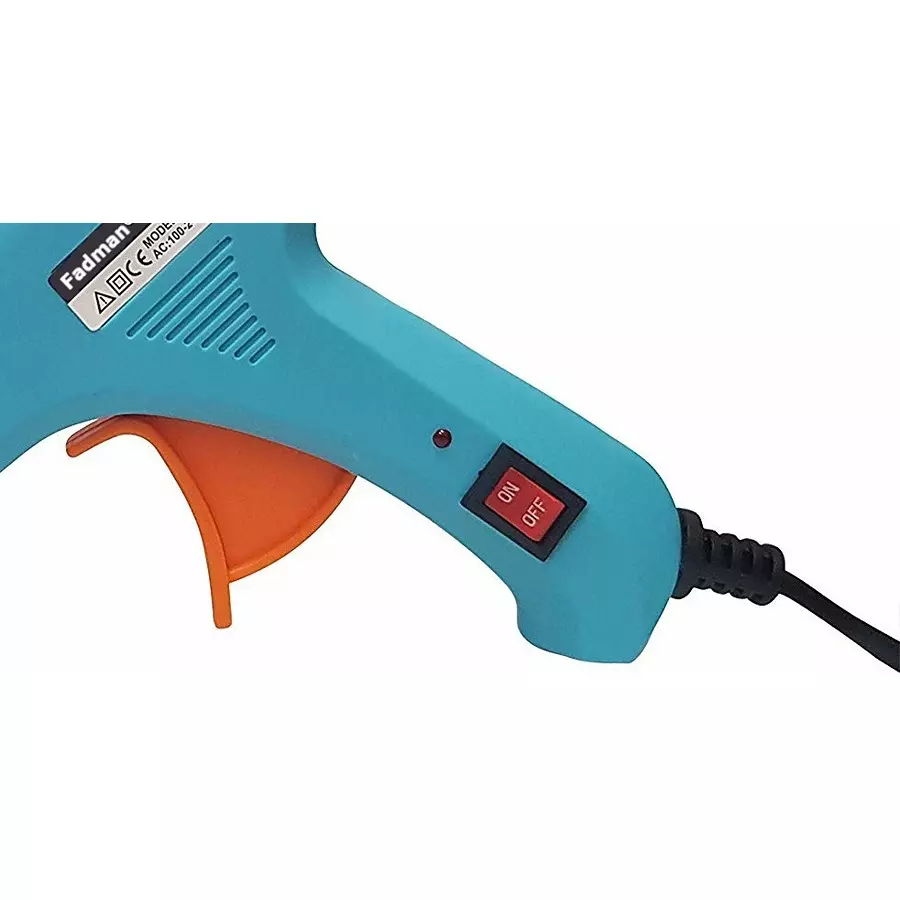FADMAN Mini 20 W Trigger Feed Glue Gun With 3 Sticks Turquoise 7 mm Dia, FD-20W