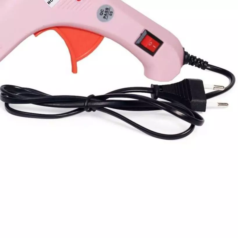 CRAFTYGUN 20 W Mini Glue Gun with 8 Sticks Pink 7 mm Stick Diameter, SH_PPIINK--MINI-8-STKKS-20WT