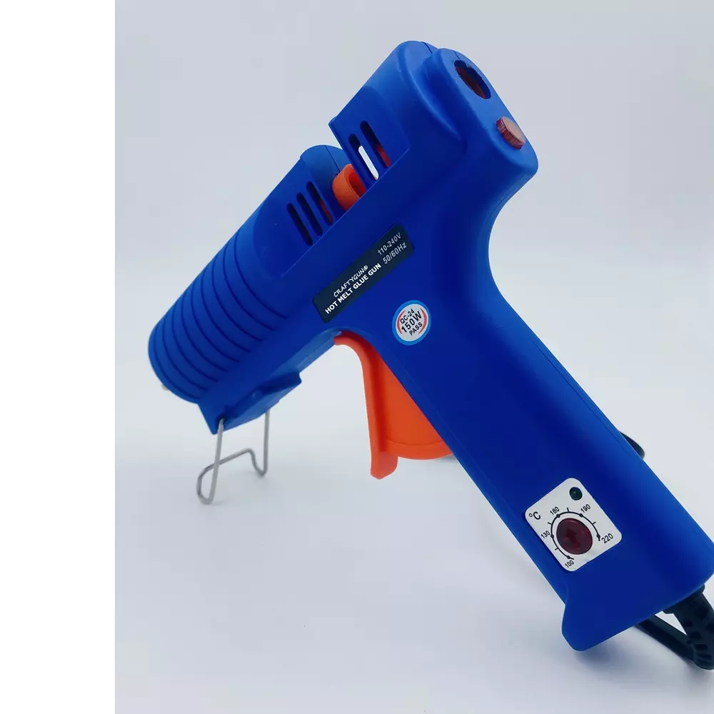 CRAFTYGUN 150 W Standard Temperature Glue Gun Blue 11 mm Stick Dia., CRAFTYGUN (BLUE) (150 WATT) 0 STICKS
