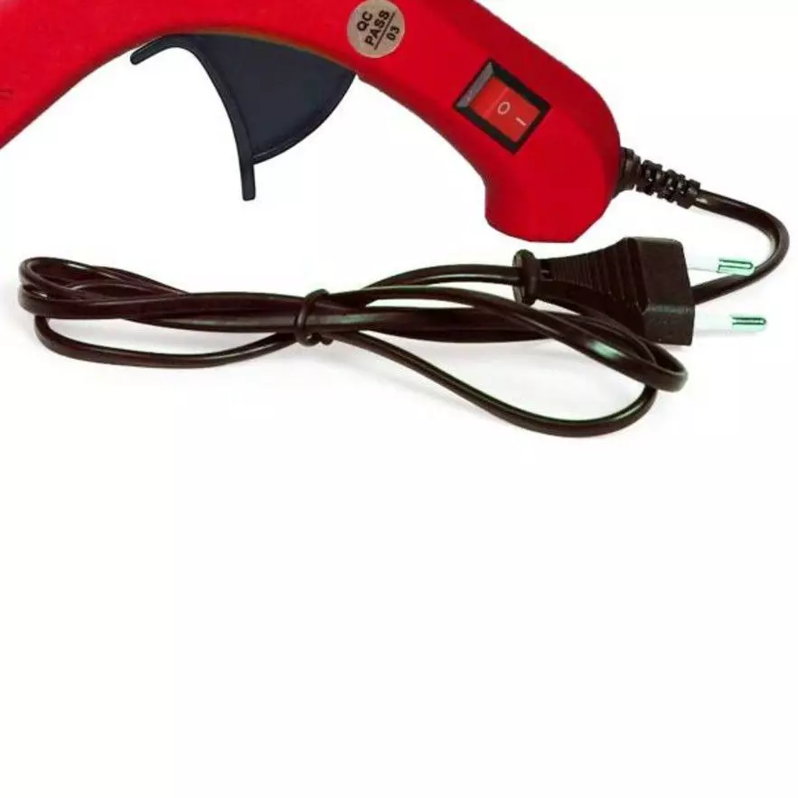 CRAFTYGUN 20 W Standard Temperature Mini Glue Gun with 2 Sticks Red 7 mm Stick Diameter, RREEDD--MINI-2-STKKS-20WT