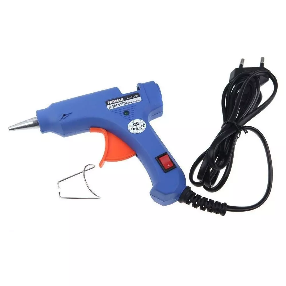 Fadman 20 W Holt Melt Mini Glue Gun with 4 Stick Blue 7 mm Stick Dia., SH_0021-BLUEEMINI - 4 ST