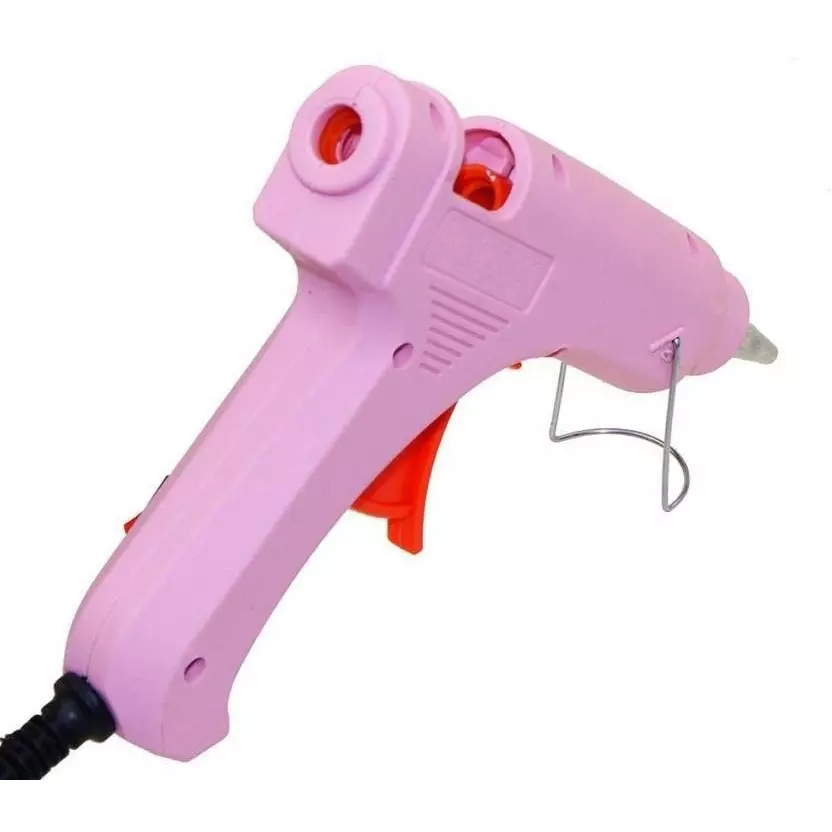 Fadman 20 W Hot Melt Mini Glue Gun with 3 Sticks Standard Temperature Pink 11 mm Stick Dia., SH_pglun20wt3st