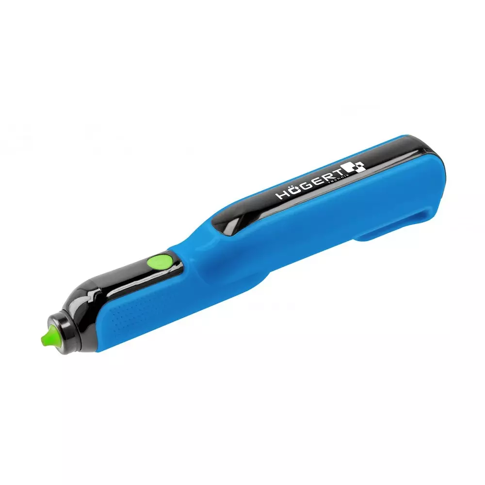 Hogert Technik Cordless Glue Gun 4 V 2000 mAh Lithium Ion In-Built Battery and 155°C Maximum Heating Temperature, HT2C102 (Without Charger, With Charging Cable & Glue Sticks)