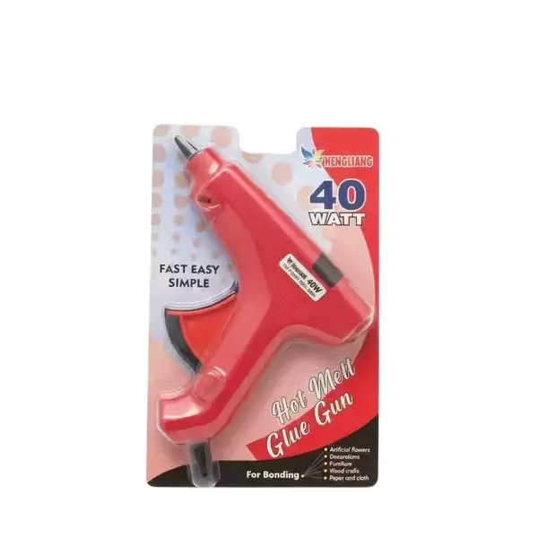 Hengliang Glue Gun With 3 Glue Stick 40 W Operating Power for Home & Office Use, (Pack of 10 Pcs)