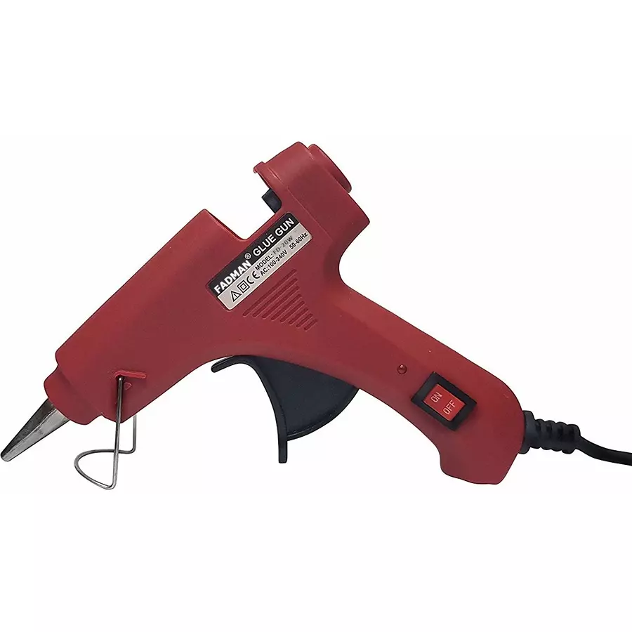 FADMAN Mini 20 W Trigger Feed Hot Glue Gun Red With 12 Stick, FD20W