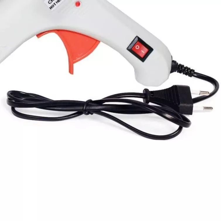 CRAFTYGUN 20 W Mini Glue Guns White 7 mm Stick Diameter, SH_WHHITEE--MINI-0-STKKS-20WT