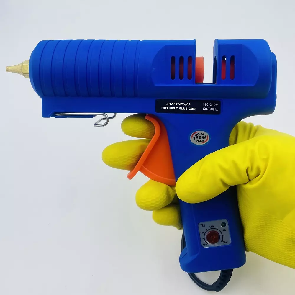 craftygun-150-w-standard-temperature-glue-gun-with-20-stick-blue-11-mm-stick-dia-craftygun-blue-150-watt-20-sticks