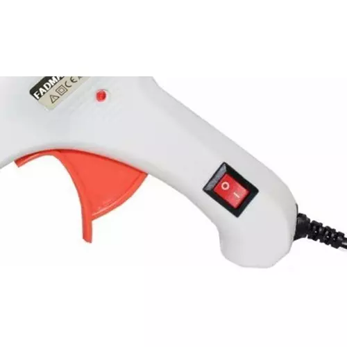 FADMAN Mini 20 W Trigger Feed Hot Glue Gun White With 7 Stick, FD20W