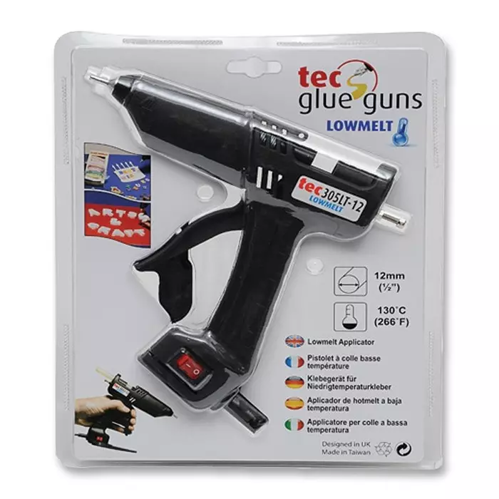 POWER ADHESIVES Glue Gun, 120-240V, 20W, 130Deg, Euro, TEC305LT-12-EU