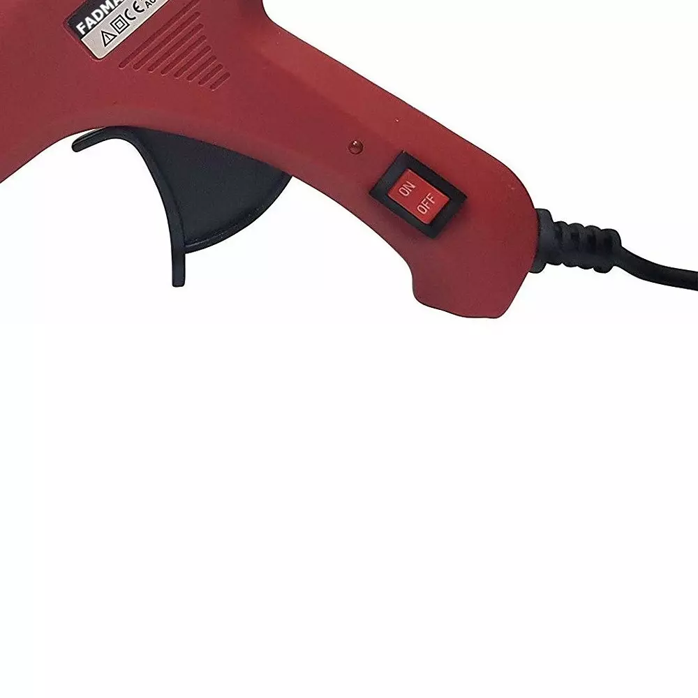 Fadman 20 W Standard Temperature Hot Melt Mini Glue Gun with 8 Stick Red 7 mm Stick Dia., 56-Redmini-20wt-8-St