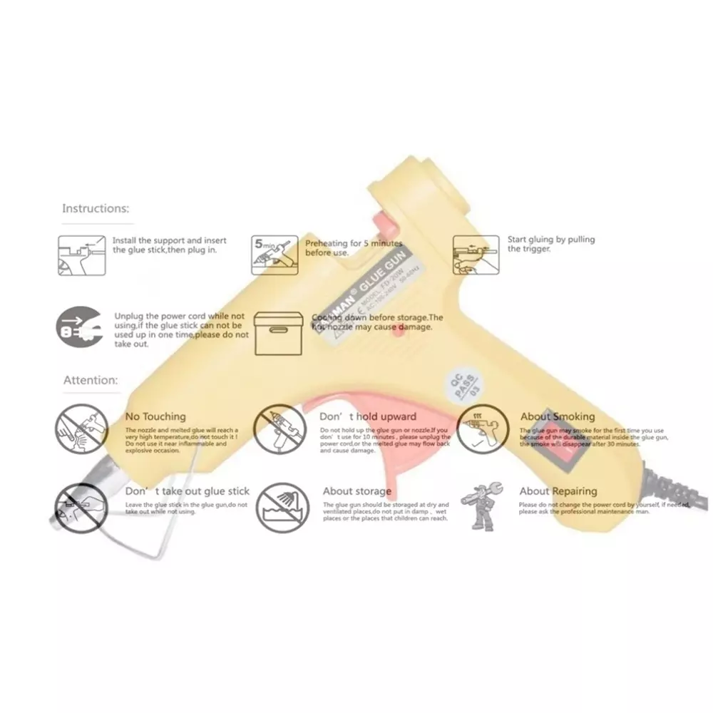 fadman-20-w-standard-temperature-hot-melt-mini-glue-gun-with-4-stick-yellow-7-mm-stick-dia-20-yellowmini-20wt-4-st